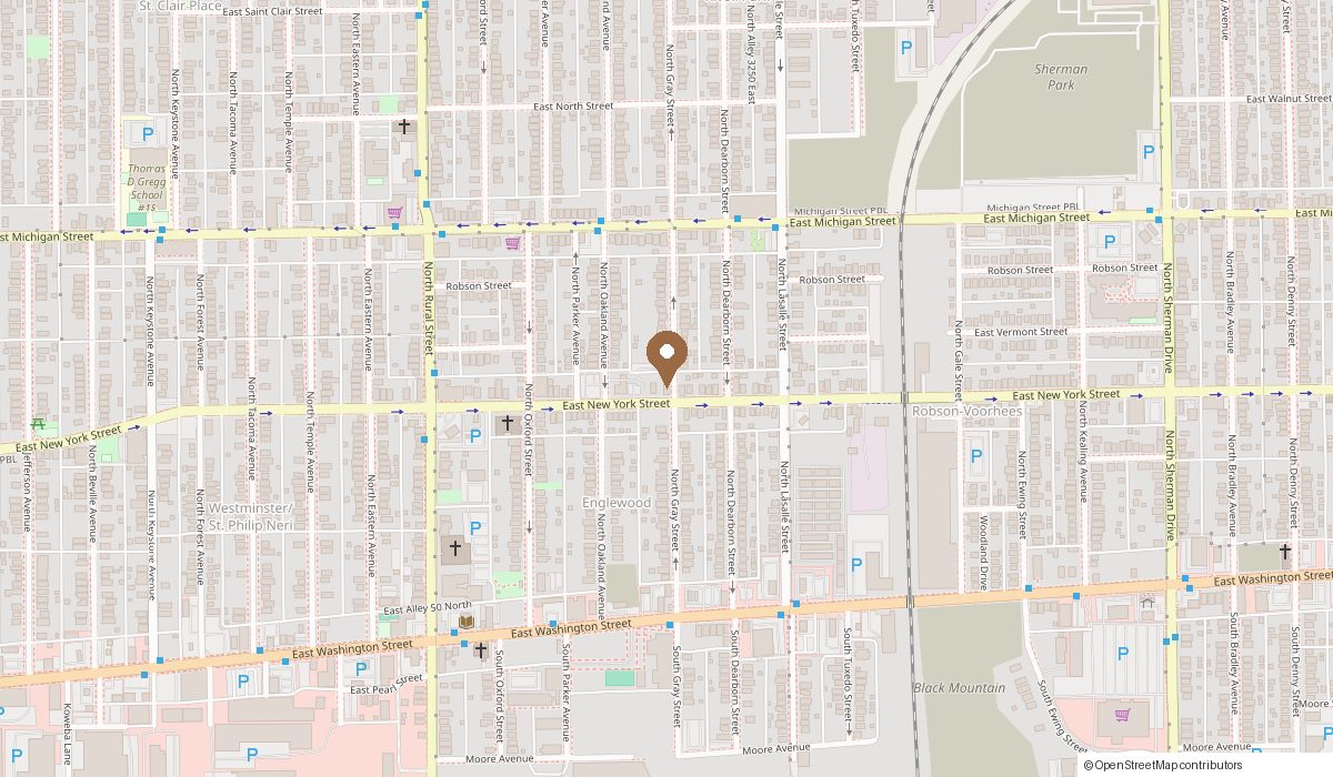 Map: 3036 E New York Street, Indianapolis, IN 46201