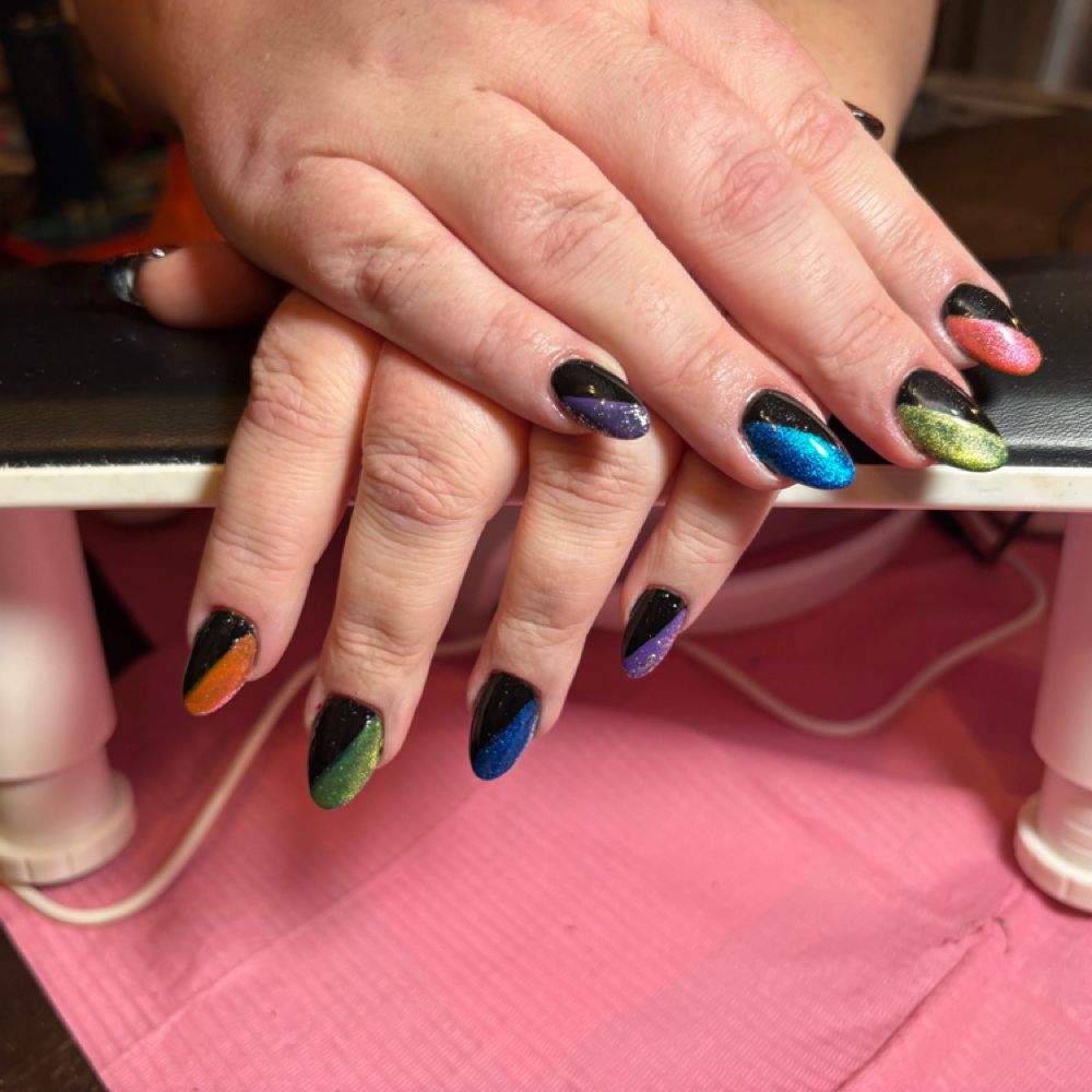 Jewel-tone nails